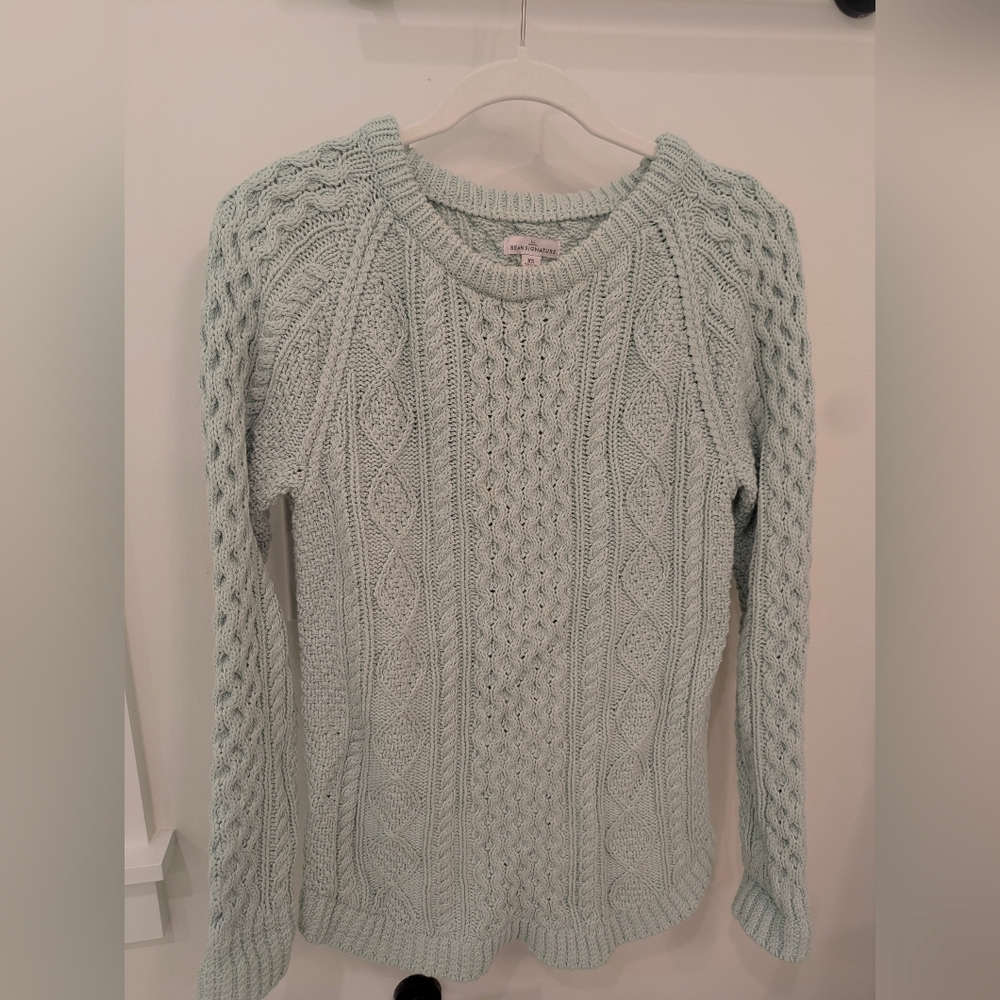 LL Bean Signature Cotton Fisherman Tunic Sweater